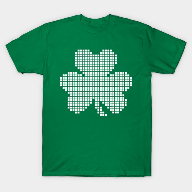 Pixel shamrock T-Shirt by Designzz